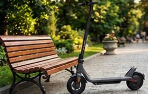 Park bench scene